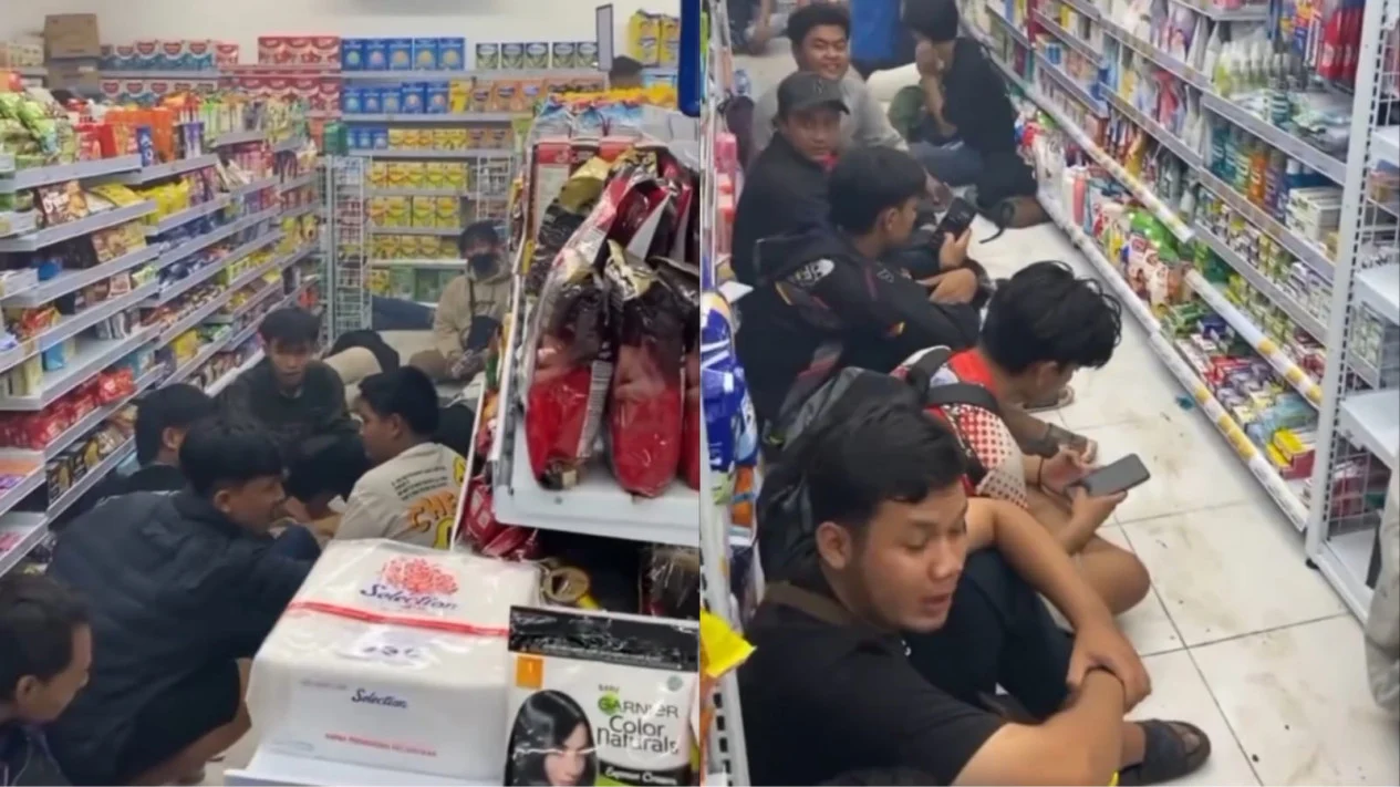 Minimarket Jadi Sasaran Komunitas Motor CB Nganjuk, Karyawan Keluhkan Barang Hilang dan Kerusakan