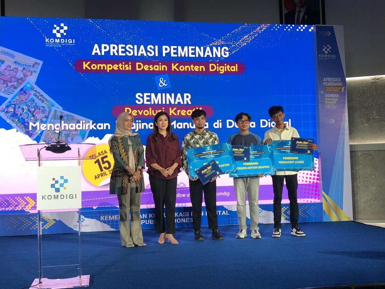 Talenta Muda Unjuk Gigi, Kemkomdigi Anugerahkan Penghargaan Desain Digital 2025