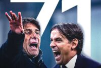 Inter dan Napoli Saling Bayang-Bayangi di Puncak Serie A