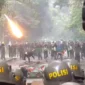 May Day Memanas di Bandung: Polisi Bentrok dengan Massa Berpakaian Hitam